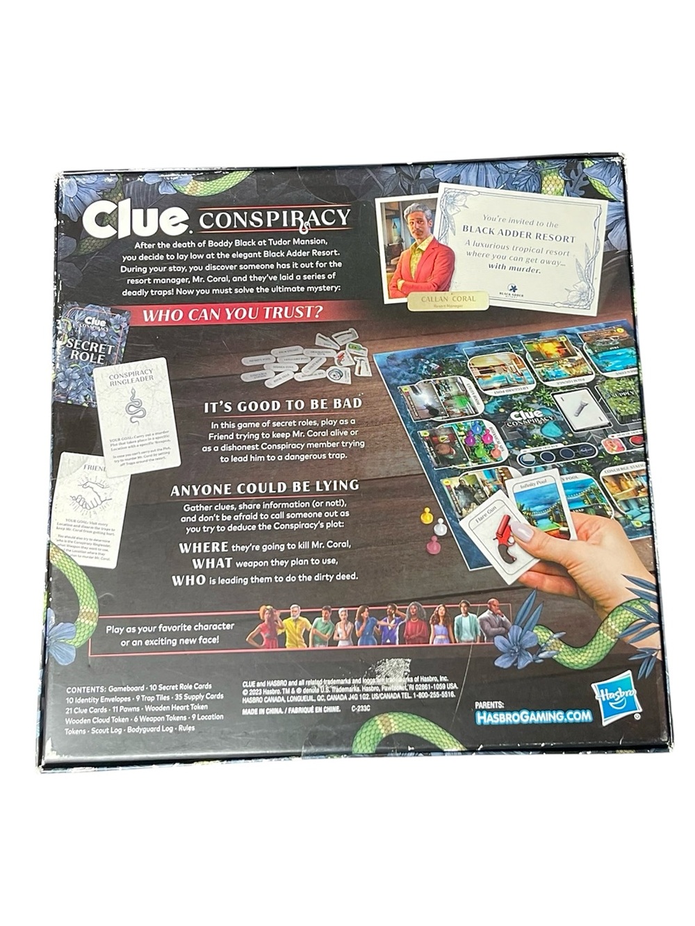 Hasbro Clue Conspiracy Board Game – Blue & Green Box Art - Picture 4 of 5